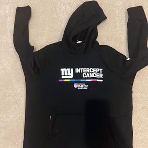 Nike Black Team Issued Intercept Cancer NFL  Hoodie